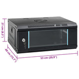 4U Wall Mounted Network Cabinet 19" IP20 53x40x21 cm 30256