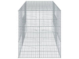 Gabion Basket with Cover 300x100x150 cm Galvanised Iron 3295215