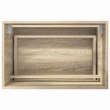 Bathroom Furniture Set with Drawer Sonoma Oak Engineered Wood 876034