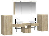 Bathroom Furniture Set 6 pcs Sonoma Oak 3407113