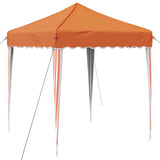 Pop-up Party Tent 195 x 195 x 245 cm Orange Oxford Fabric 42019723