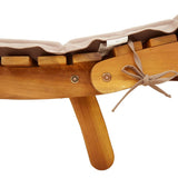 Sunlounger Taupe Solid acacia wood with a natural oil finish 367636