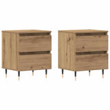 Bedside Cabinet with Drawer 2 pcs Artisan Oak 40 x 35 x 50 cm 863465