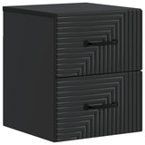 Wall-Mounted Bedside Cabinet Black 34.5 x 33 x 40 cm 898637