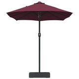 Garden Parasol Bordeaux Red 385 x 209 x 244 cm 42003279