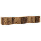 TV Wall Cabinet Wall-mounted 2 pcs Old Wood 98 x 31 x 29.5 cm 892246