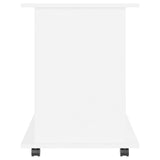Storage Cabinet White Engineered wood Medium Lockable wheels 808476