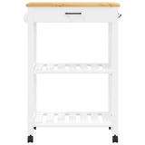 Kitchen Trolley MONZA 60x40x88.5 cm Solid Wood Pine 376093