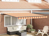 Retractable Awning Yellow and Orange 350 x 250 cm 3330253
