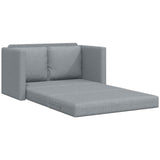 Folding Sofa Bed Light Grey 112 x 60 x 55 cm Fabric 42030482