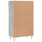 ZNTS Shoe Cabinet Concrete Grey 60x35x105 cm Engineered Wood 829608