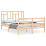 Bed Frame without Mattress 140x190 cm Solid Wood 3194941