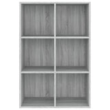 Book Cabinet/Sideboard Grey Sonoma 66x30x98 cm Engineered Wood 815295