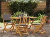 Garden Chair 4 pcs Dark Grey 38 x 46 x 85 cm Solid Acacia Wood 42028103