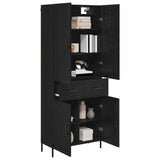 Highboard Black Oak 69.5 x 34 x 180 cm Engineered Wood 3416096