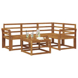 Outdoor Sofa Set 5 pcs Natural Solid Acacia Wood 3366357