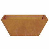 Garden Planter 5 pcs Rusty 40 x 40 x 15 cm Weathering Steel 873823