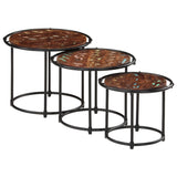 Nesting Tables 3 pcs Solid Wood Reclaimed 358932