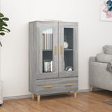 Highboard Grey Sonoma 70x31x115 cm Engineered Wood 817478
