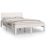Bed Frame without Mattress White 120x190cm Small Double 810466