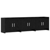 TV Cabinet 168 x 33 x 47 cm Black Oak Engineered Wood 8011204