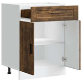 Kitchen Base Cabinet Porto Smoked Oak Engineered Wood 853972