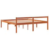 Senior Bed without Mattress Wax Brown 160x200 cm Solid Wood Pine 844160