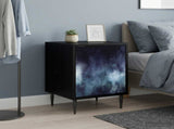 Bedside Cabinet RAALTE 2 pcs Black Oak 36 x 33 x 51 cm 8007236