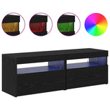 TV Cabinet 2 pcs Black Oak 60 x 35 x 40 cm Engineered Wood 862556