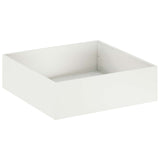 Garden Planter White 100 x 100 x 30 cm Cold-rolled Steel 8005080