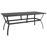 Dining Set Anthracite, Grey Powder-coated steel, Textilene 3060285