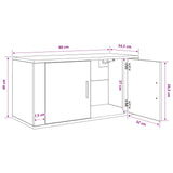 Wall Mounted TV Cabinet Wall-mounted Old Wood 80 x 34.5 x 40 cm 881150