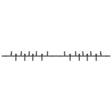 Sliding Door Hardware Kit 427 cm Steel Black 3295740