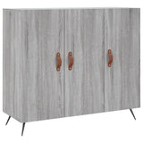 Sideboard Grey Sonoma 90x34x80 cm Engineered Wood 828082