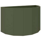 Planter Olive Green 90 x 45 x 50 cm Steel 883713