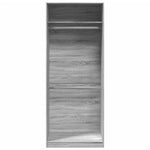 Wardrobe Grey Sonoma 80x50x200 cm Engineered Wood 3307797