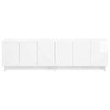 TV Stand 140 x 34.5 x 40 cm High Gloss White Engineered Wood 8011580