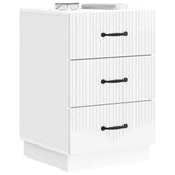 Bedside Cabinet with Drawer High Gloss White 43 x 41 x 63.5 cm 895249