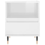 ZNTS Bedside Cabinets 2 pcs High Gloss White 40x35x50 cm Engineered Wood 830609