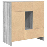 Sideboard with Drawers and Doors Grey Sonoma 70.5x34x74.5 cm 861846