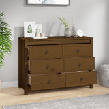 Side Cabinet Honey Brown 100x40x72 cm Solid Wood Pine 821767