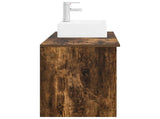 Bathroom Furniture Set 2 pcs Smoked Oak Engineered Wood 3403892