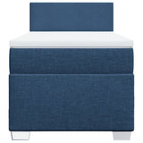 Box Spring Bed with Mattress Blue 100x200 cm Fabric 3285798