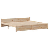 Bookcase Bed without Mattress 200x200cm Solid Wood Pine 3322479
