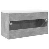 Bathroom Sink Cabinet with Built-in Basin Concrete Grey 3324860
