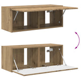 TV Cabinet Set Wall-mounted 2 pcs Artisan Oak Engineered Wood 3408969