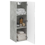 Wall-mounted Bathroom Cabinet Concrete Grey 33 x 34.5 x 100 cm 890525