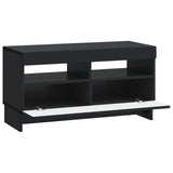 LED TV Cabinet Black Engineered Wood 896116