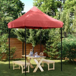 ZNTS Foldable Party Tent Pop-Up Burgundy 200x200x306 cm 4004987