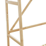 Clothes Rack with Shelves 110x40x180 cm Bamboo 4008925